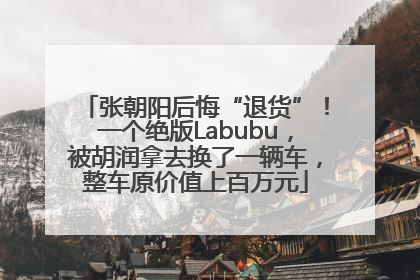 张朝阳后悔“退货”！一个绝版Labubu，被胡润拿去换了一辆车，整车原价值上百万元